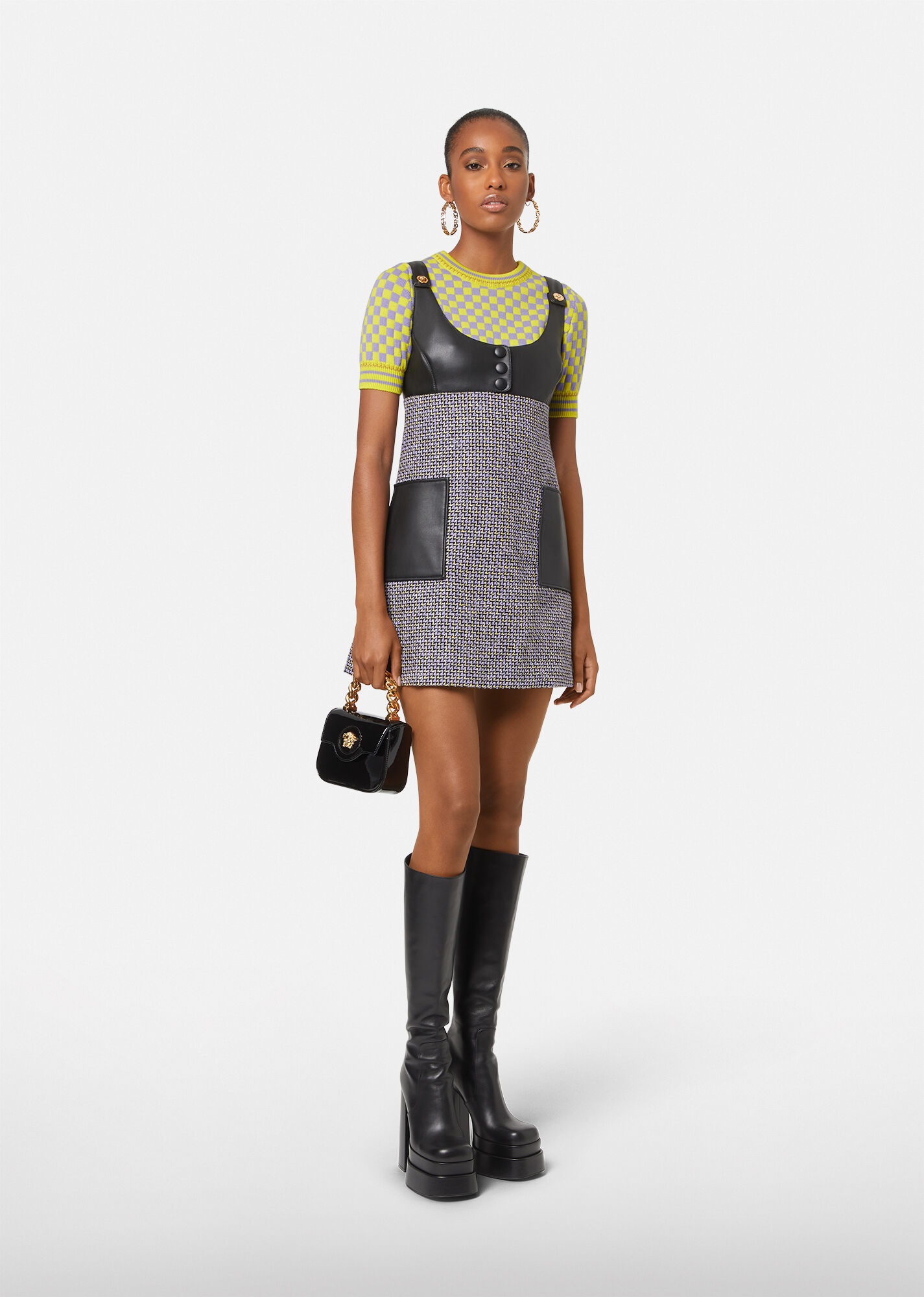Checker Knit T-Shirt - 4