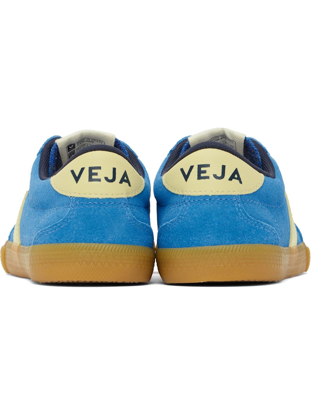 Blue & Yellow Volley Suede Sneakers - 2