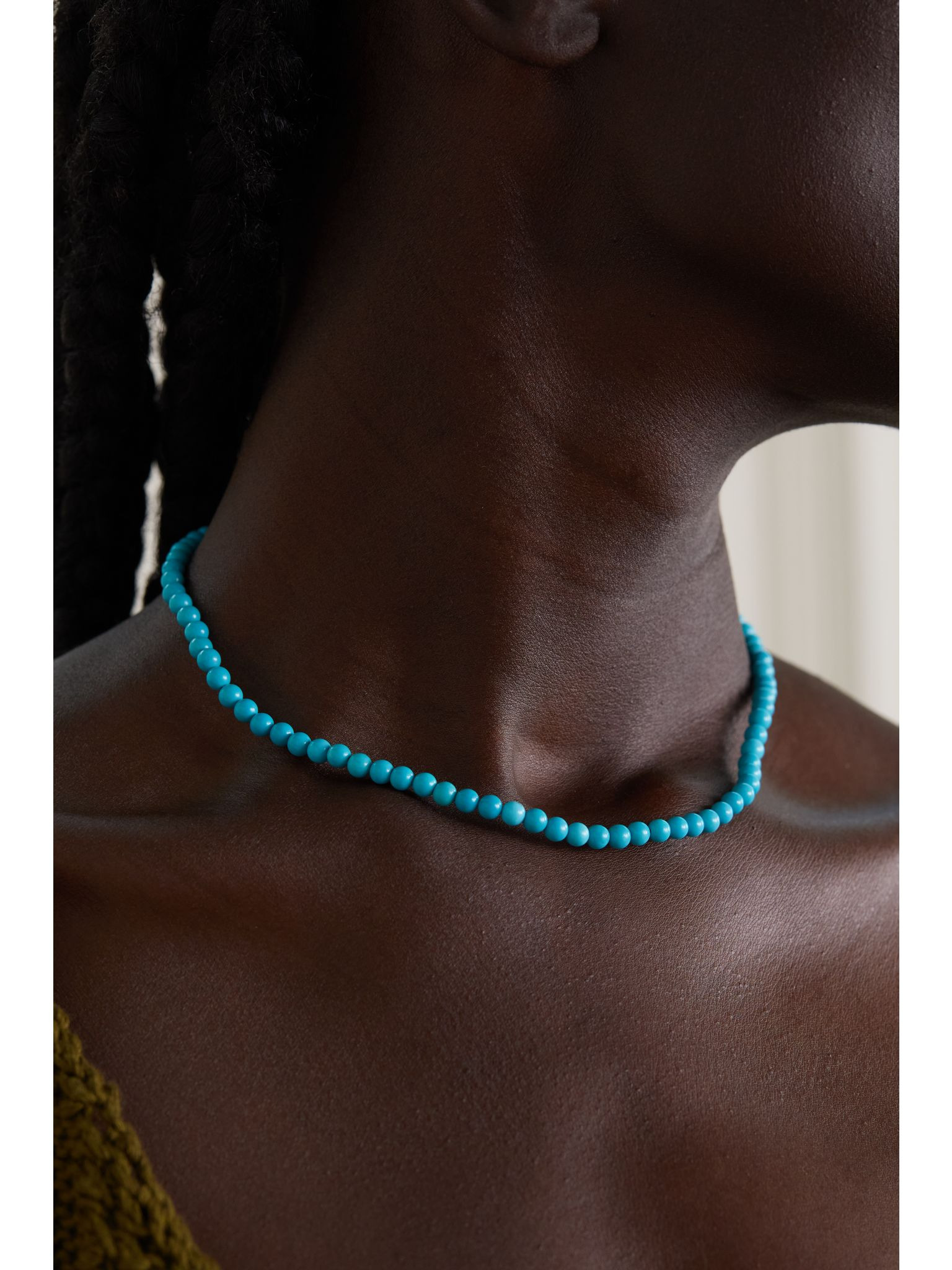 14-karat gold turquoise necklace Gold - 2