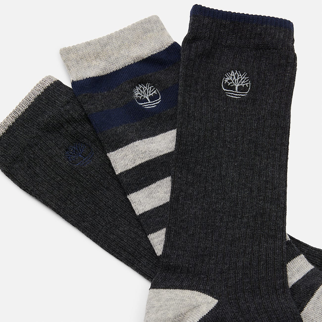 Men's Timberland® 3-Pack Craftsbury Striped Crew Sock - 2