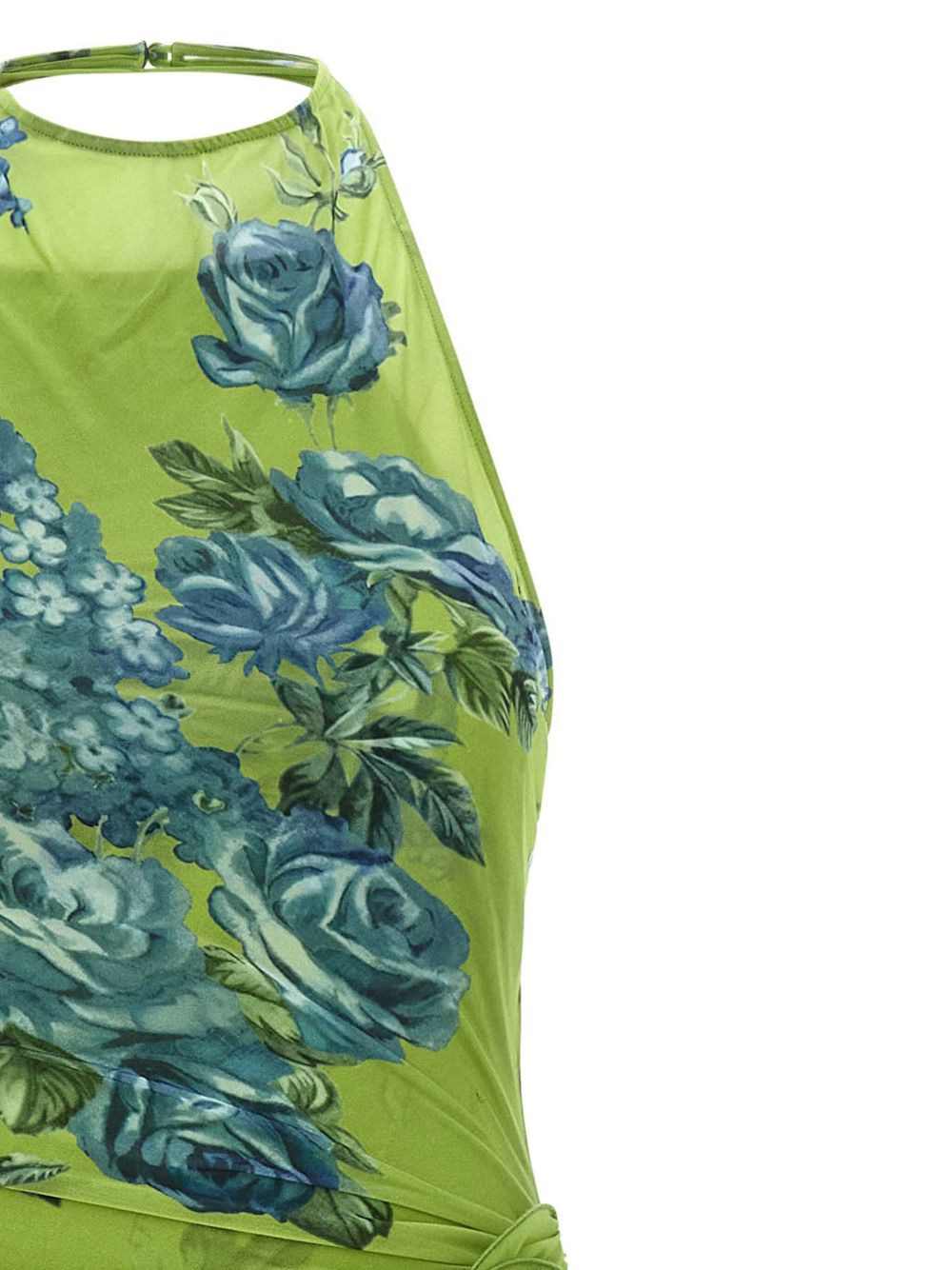 floral-print side-slit midi dress - 3