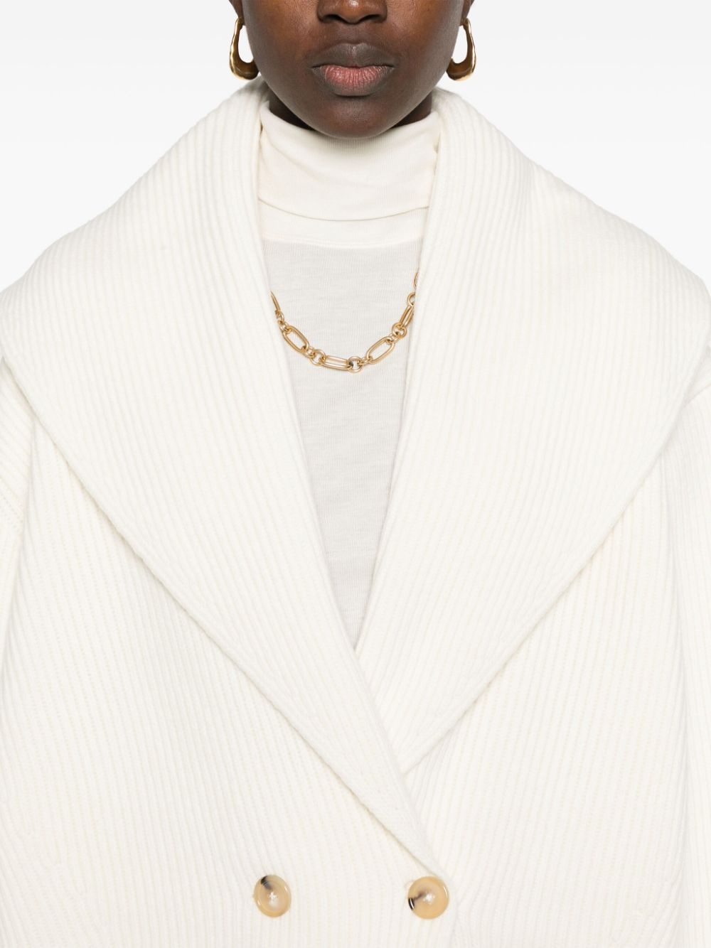 shawl-lapels cardigan - 5
