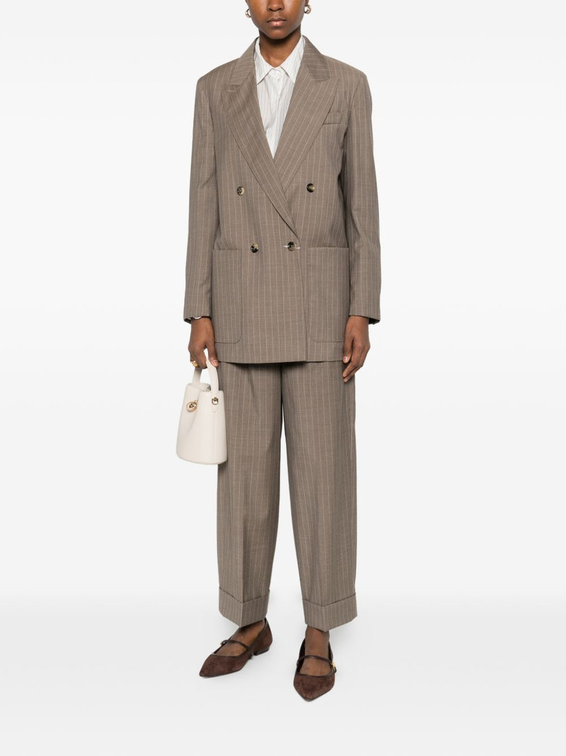 Max Mara MXMMANETTA pinstriped pleated trousers outlook