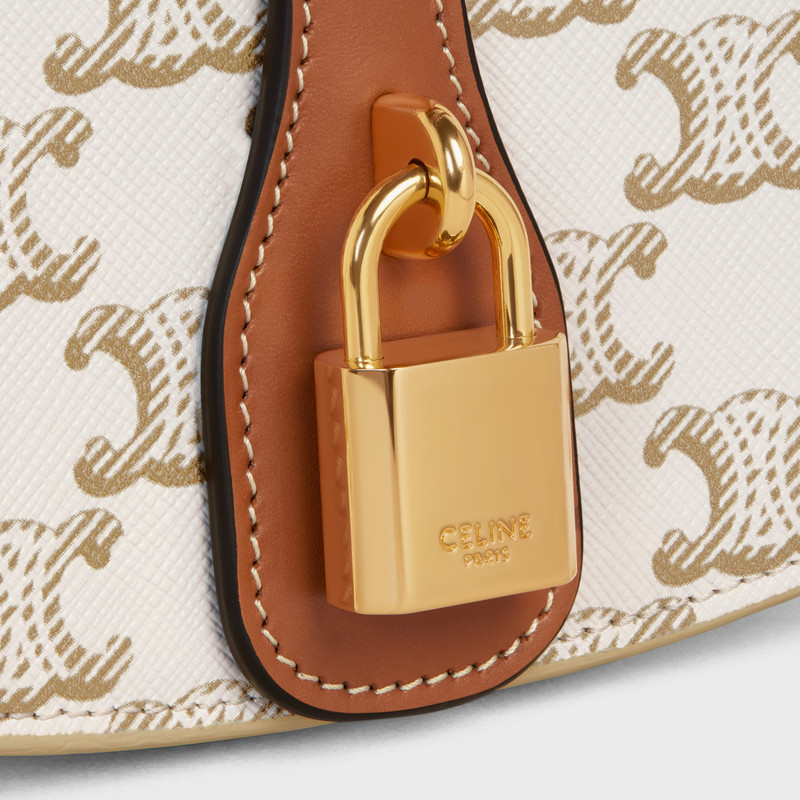 CLUTCH ON STRAP TABOU in Triomphe canvas and calfskin 5