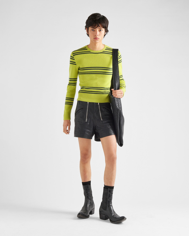 Prada Lambswool crew-neck sweater outlook