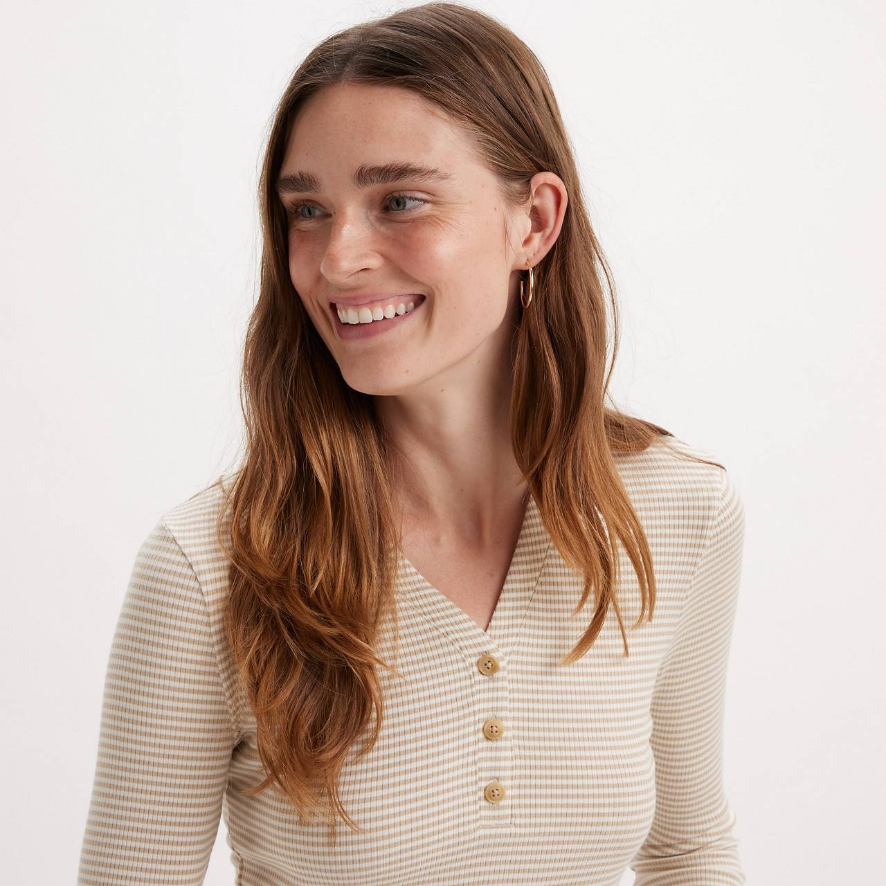 STRIPED DREAMY HENLEY SHIRT - 5