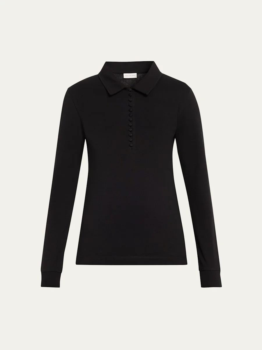 Herst Long-Sleeve Polo Shirt - 1