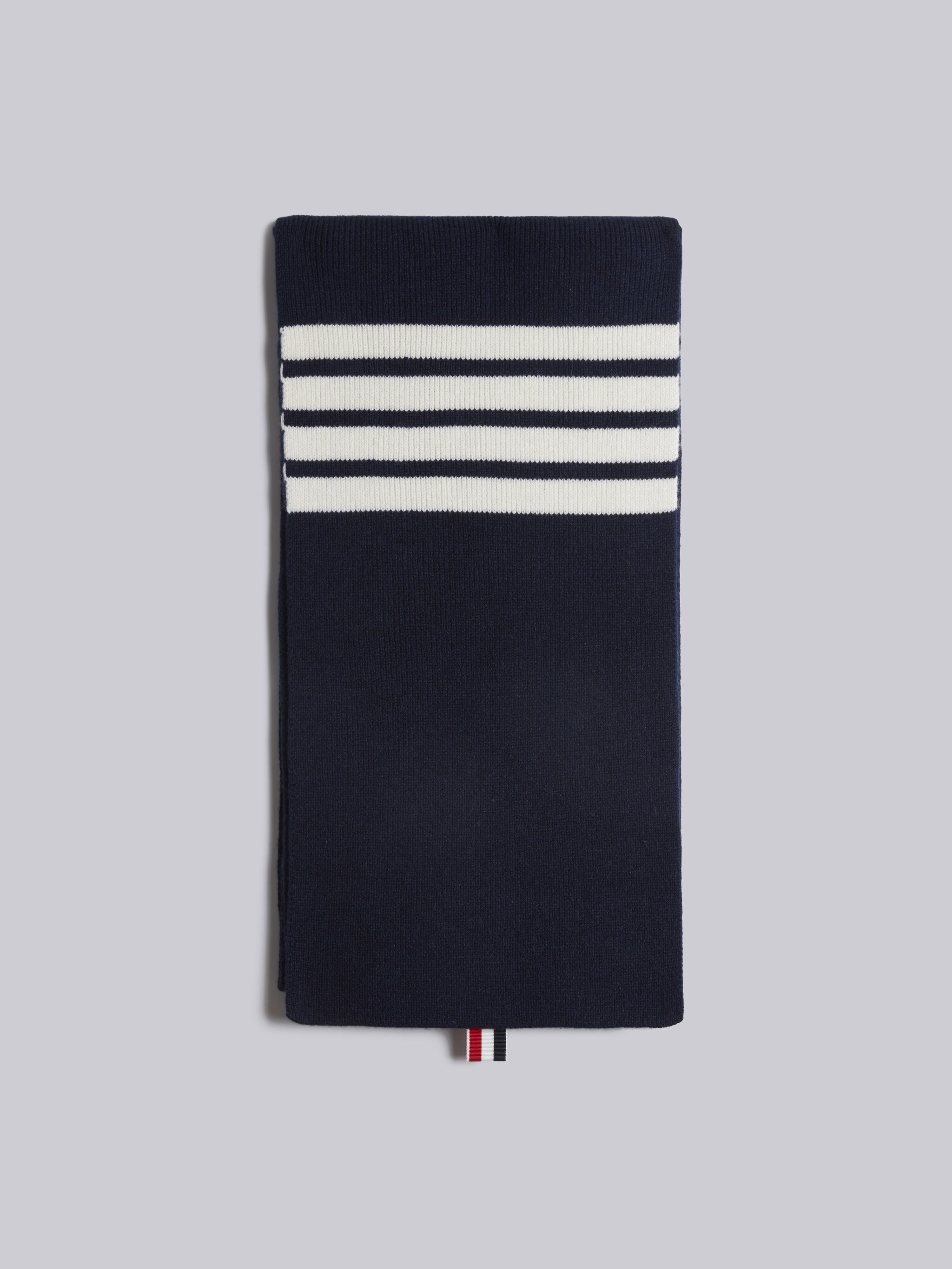 4-Bar stripe cashmere scarf - 1