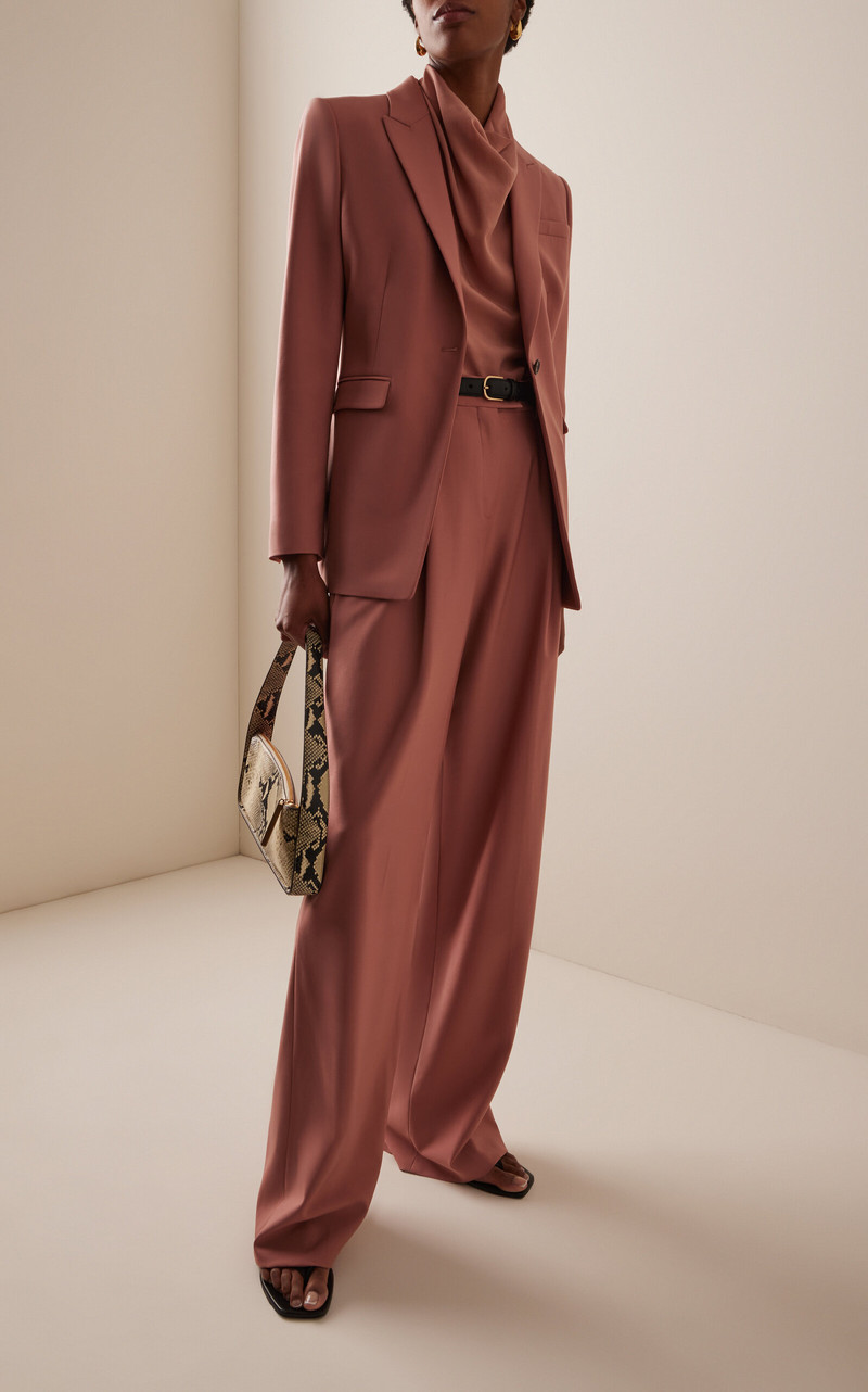 Another Tomorrow Wool Jacket brown outlook