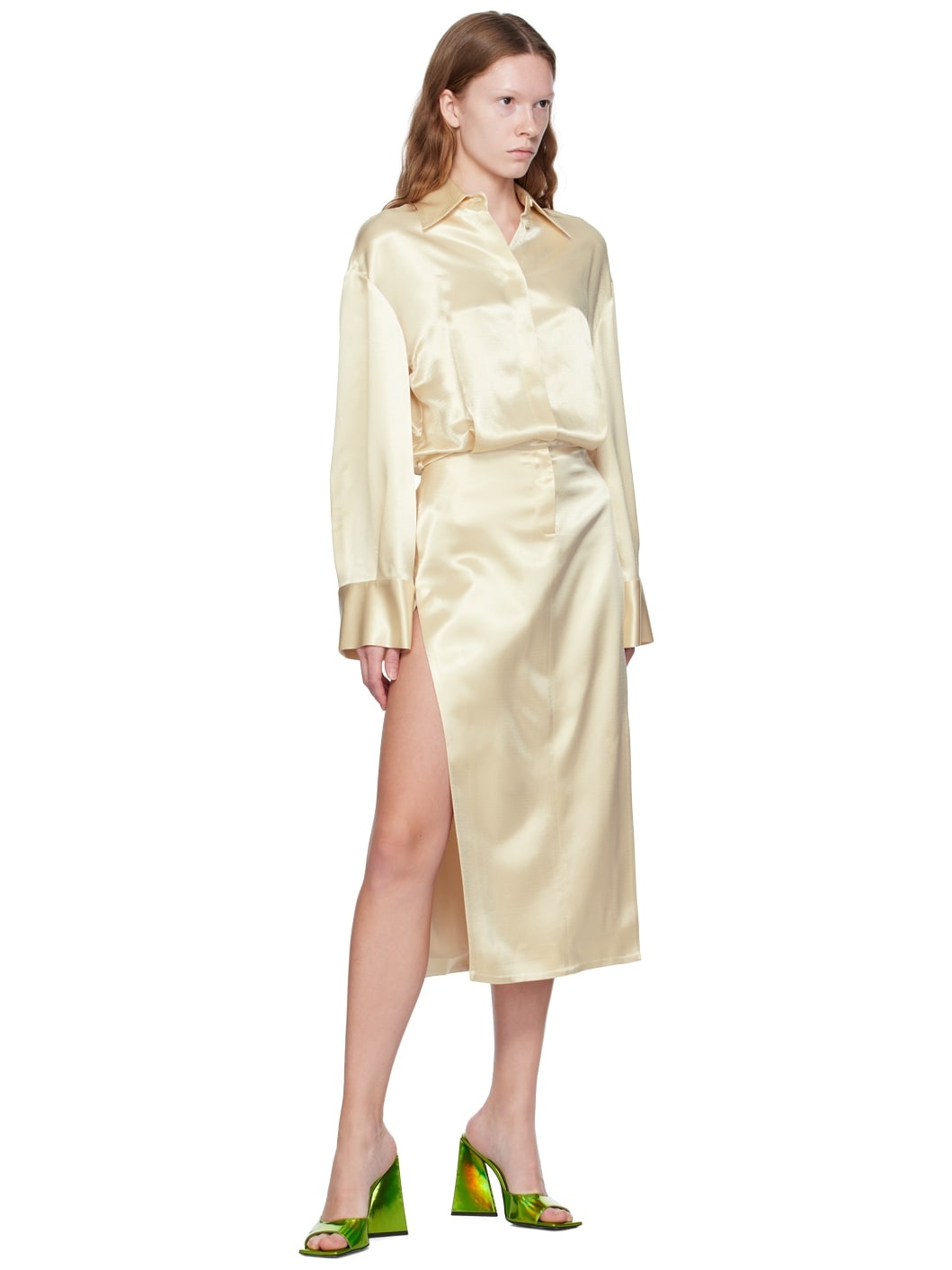 Beige Charla Midi Dress - 4