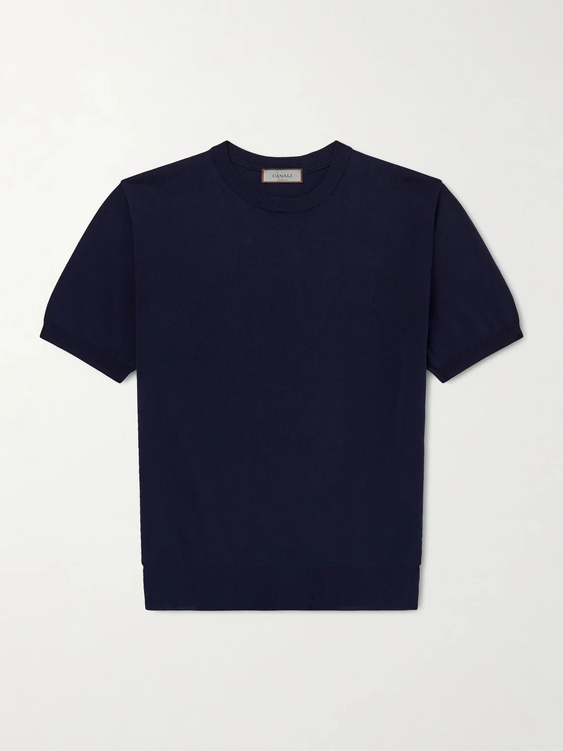 Knitted Cotton T-Shirt - 1