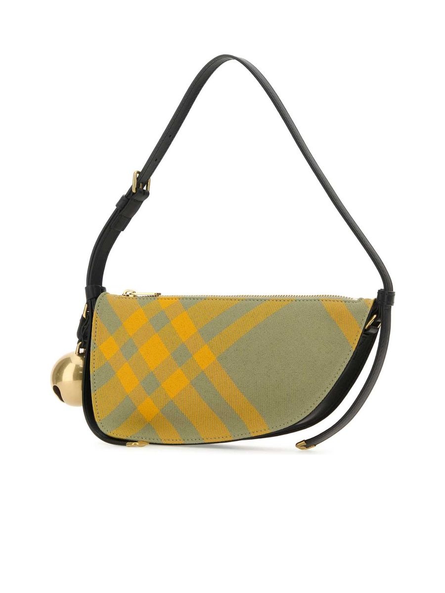 Embroidered Canvas Mini Shield Shoulder Bag - 2