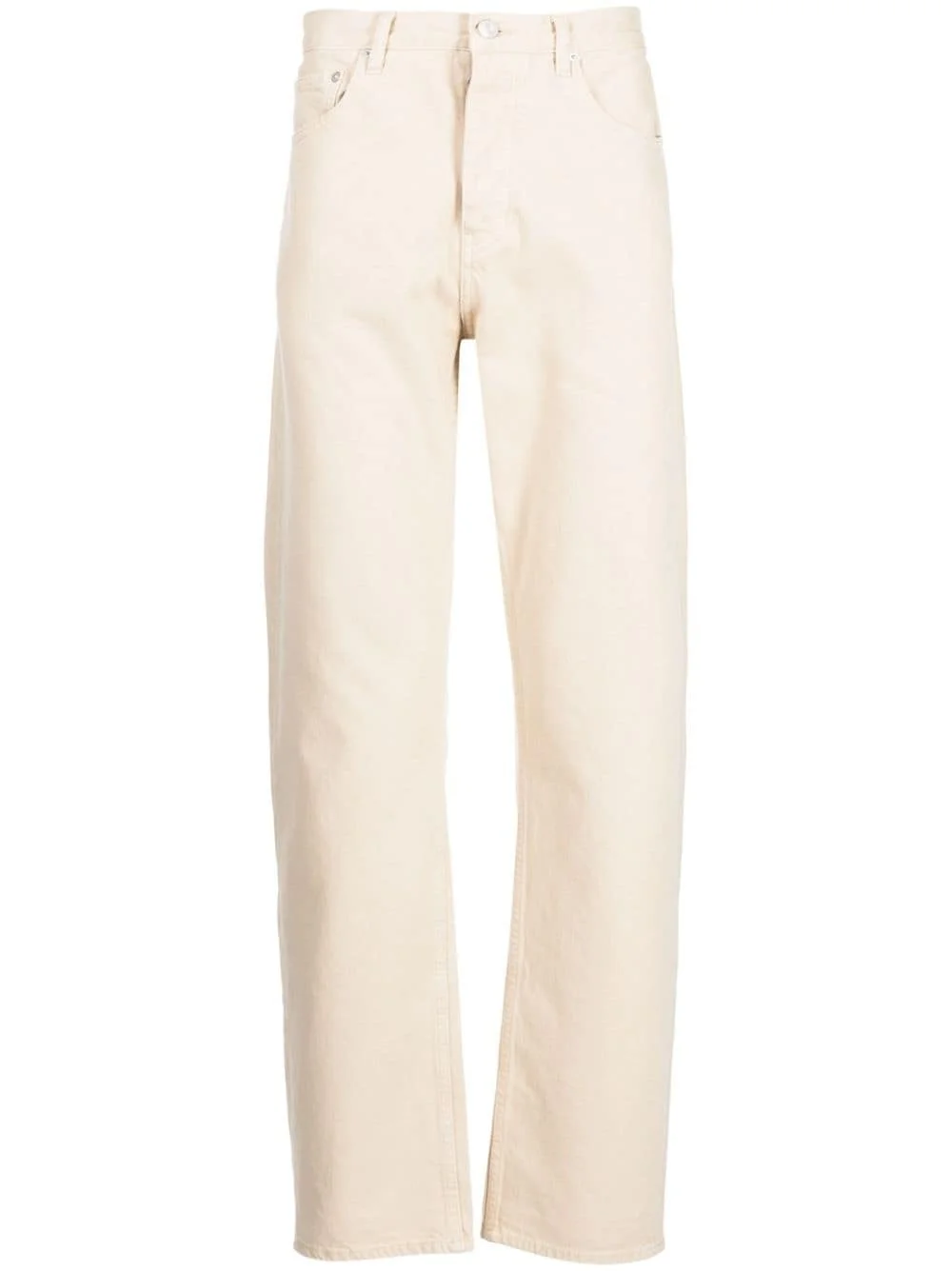 logo-patch straight-leg jeans - 1