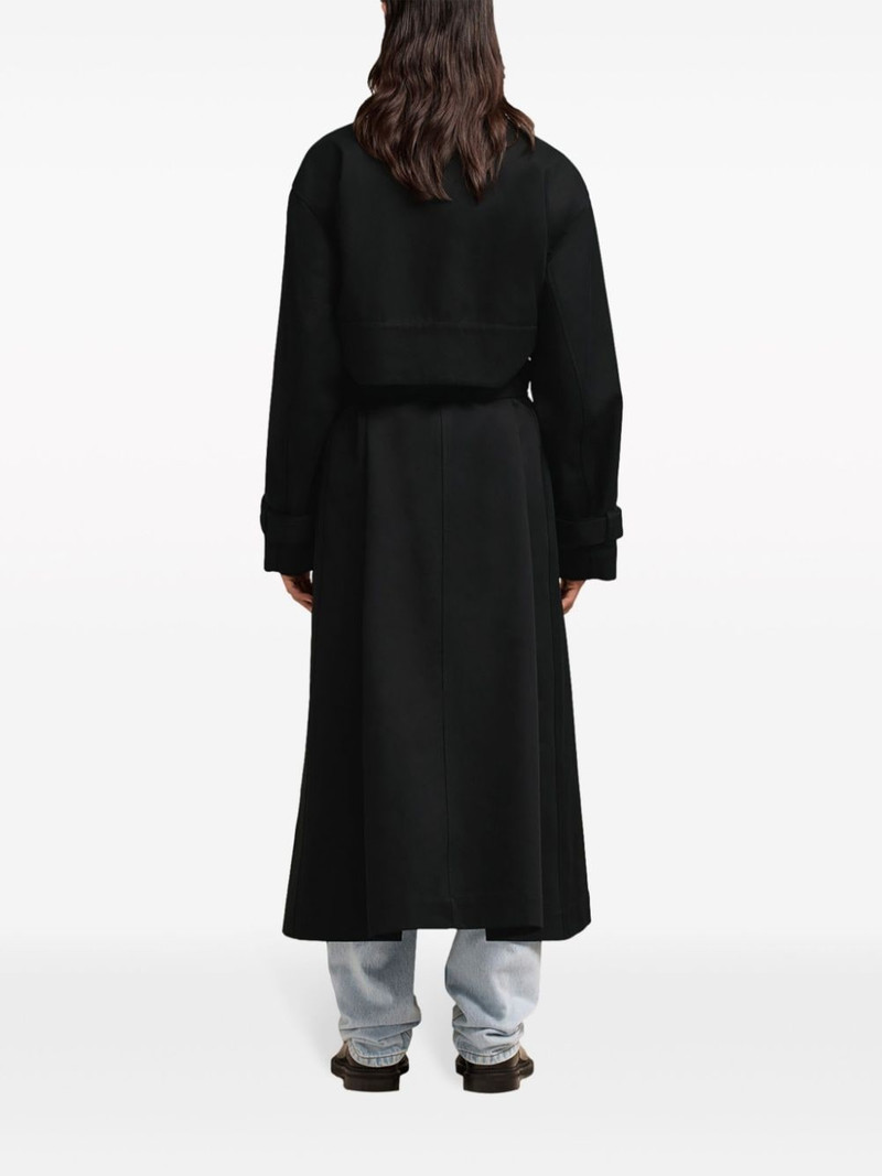 belted cotton trench coat 4