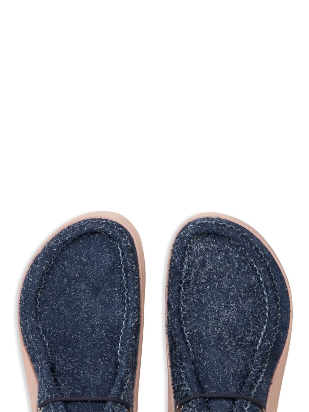 panelled suede platform shoes - 3