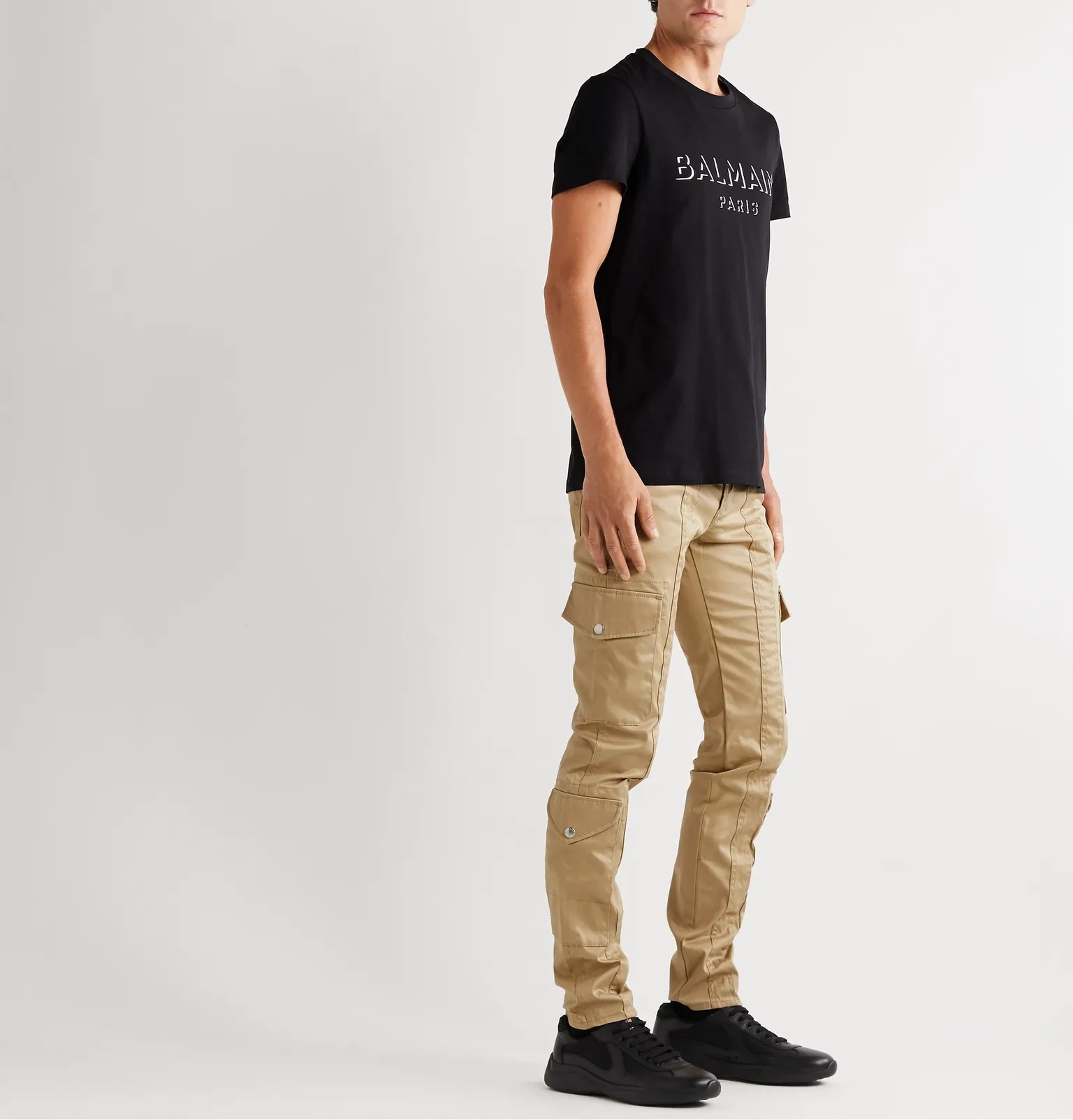 Slim-Fit Cotton-Blend Gabardine Cargo Trousers - 2