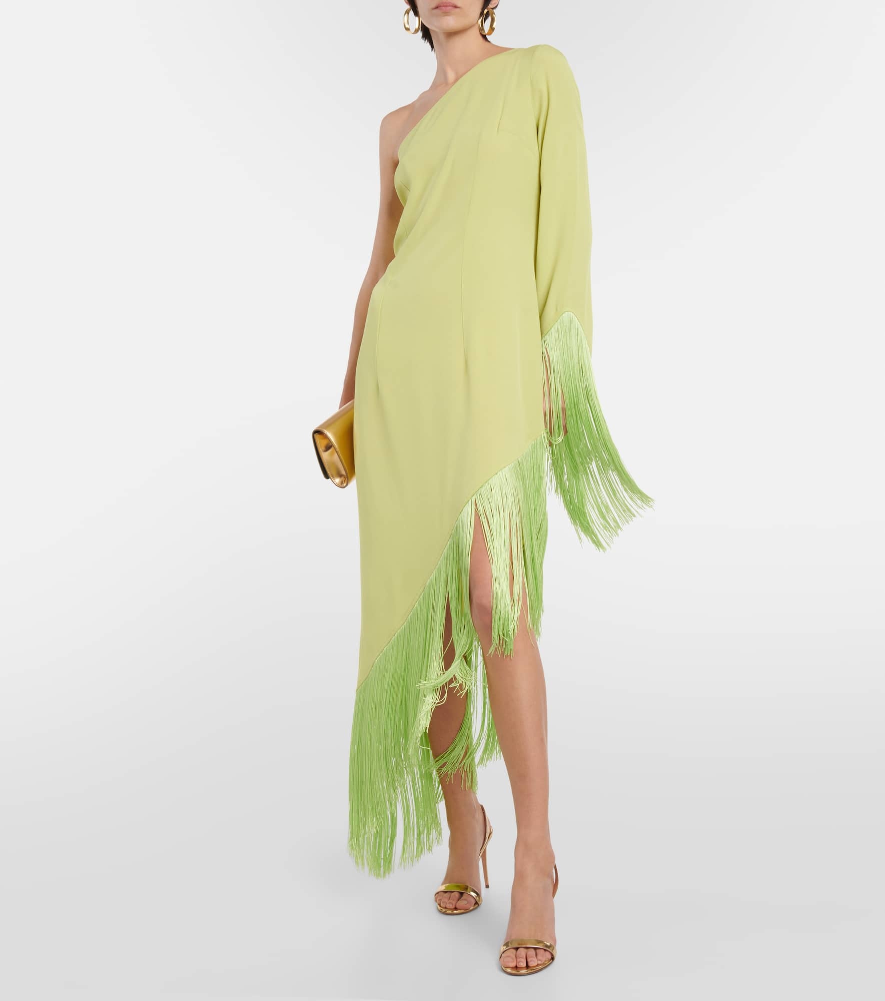 Aventador fringed crêpe midi dress - 2