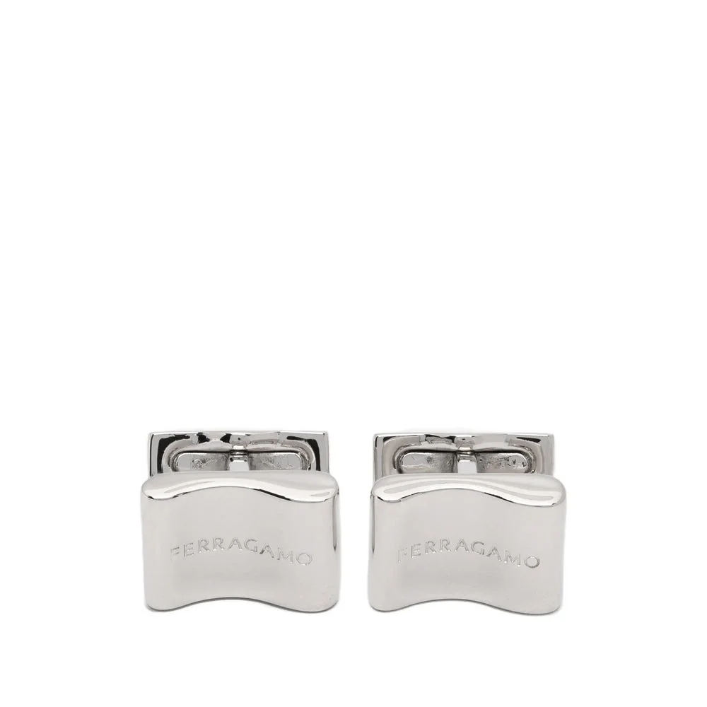 Ferragamo Silver Cufflinks Men - 1