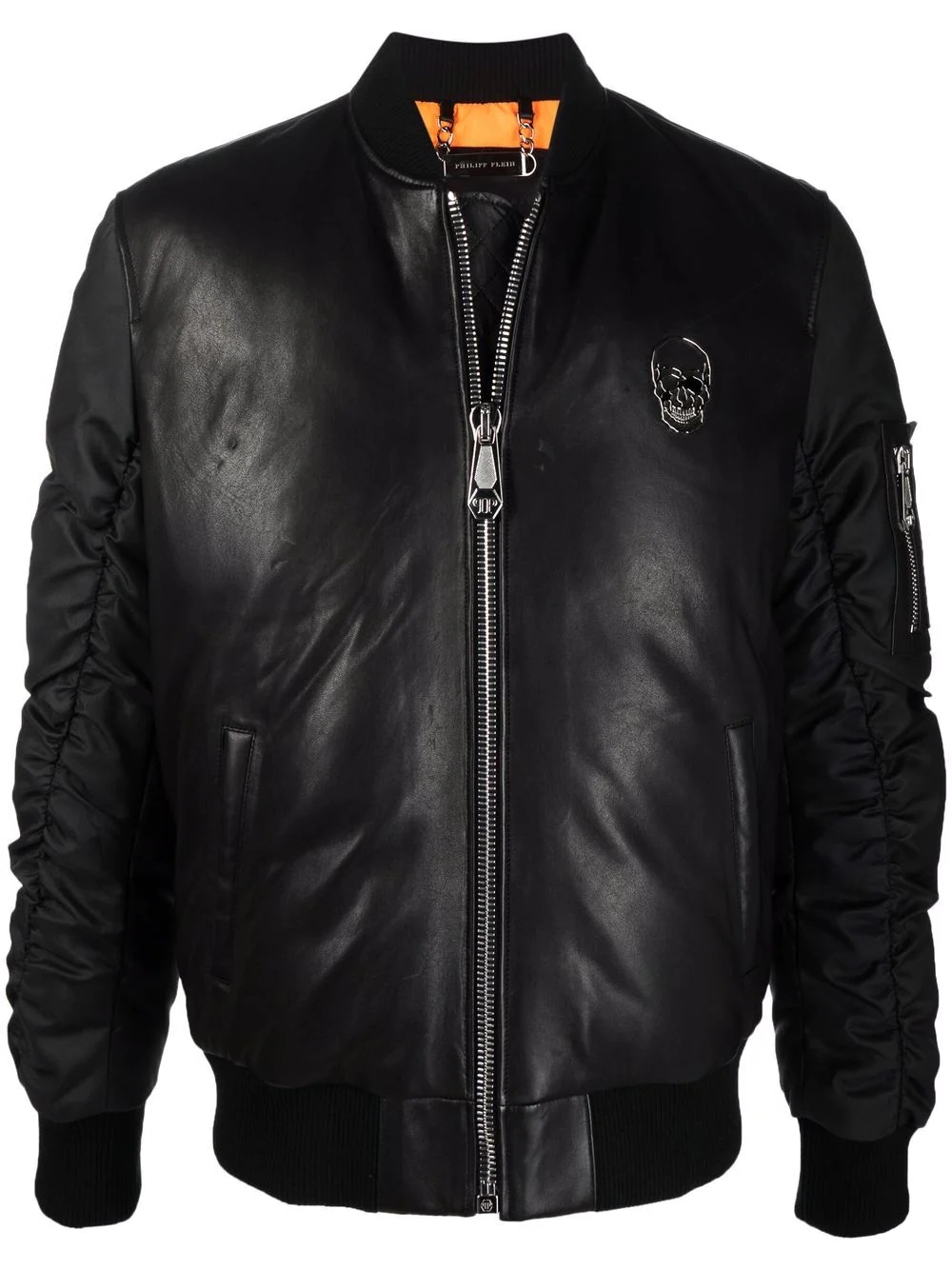 leather bomber jacket - 1