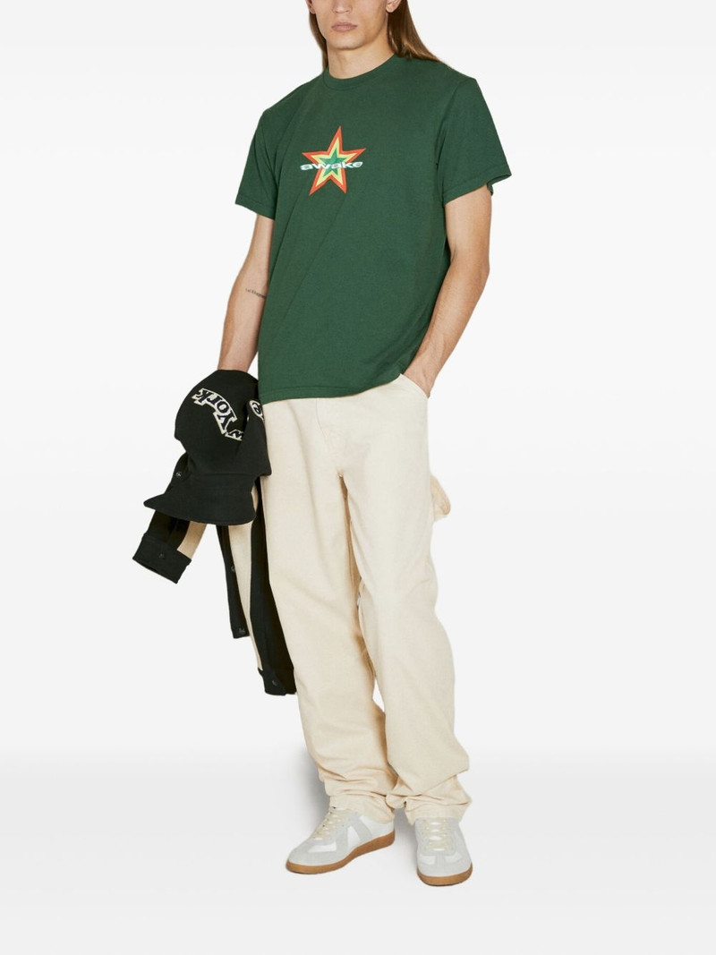 AWAKE NY strap-detail pocketed regular trousers outlook