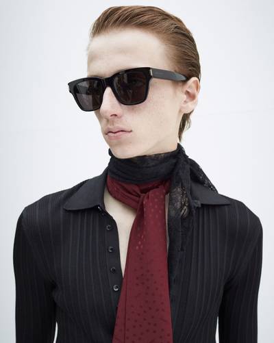 SAINT LAURENT knitted shirt in ribbed silk outlook