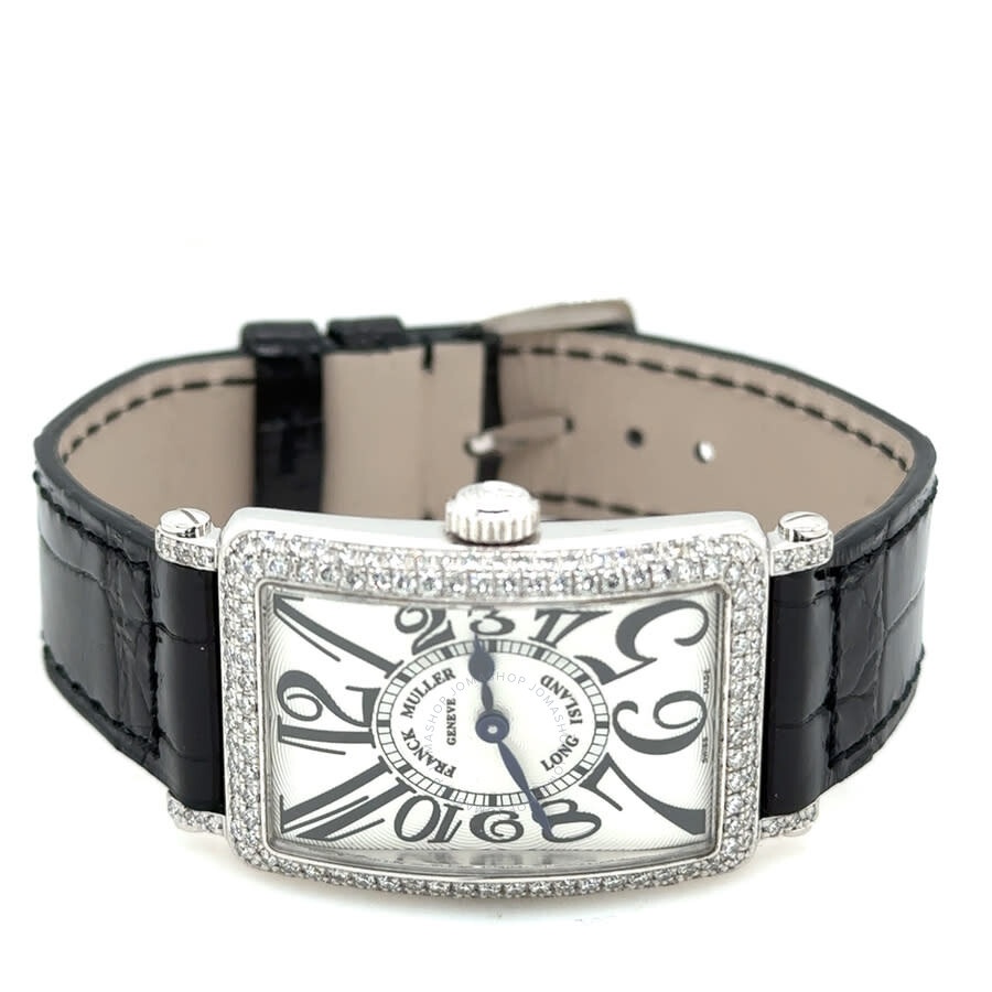 Pre-owned Franck Muller Long Island Quartz Diamond Silver Dial Ladies Watch 902 QZ D - 5