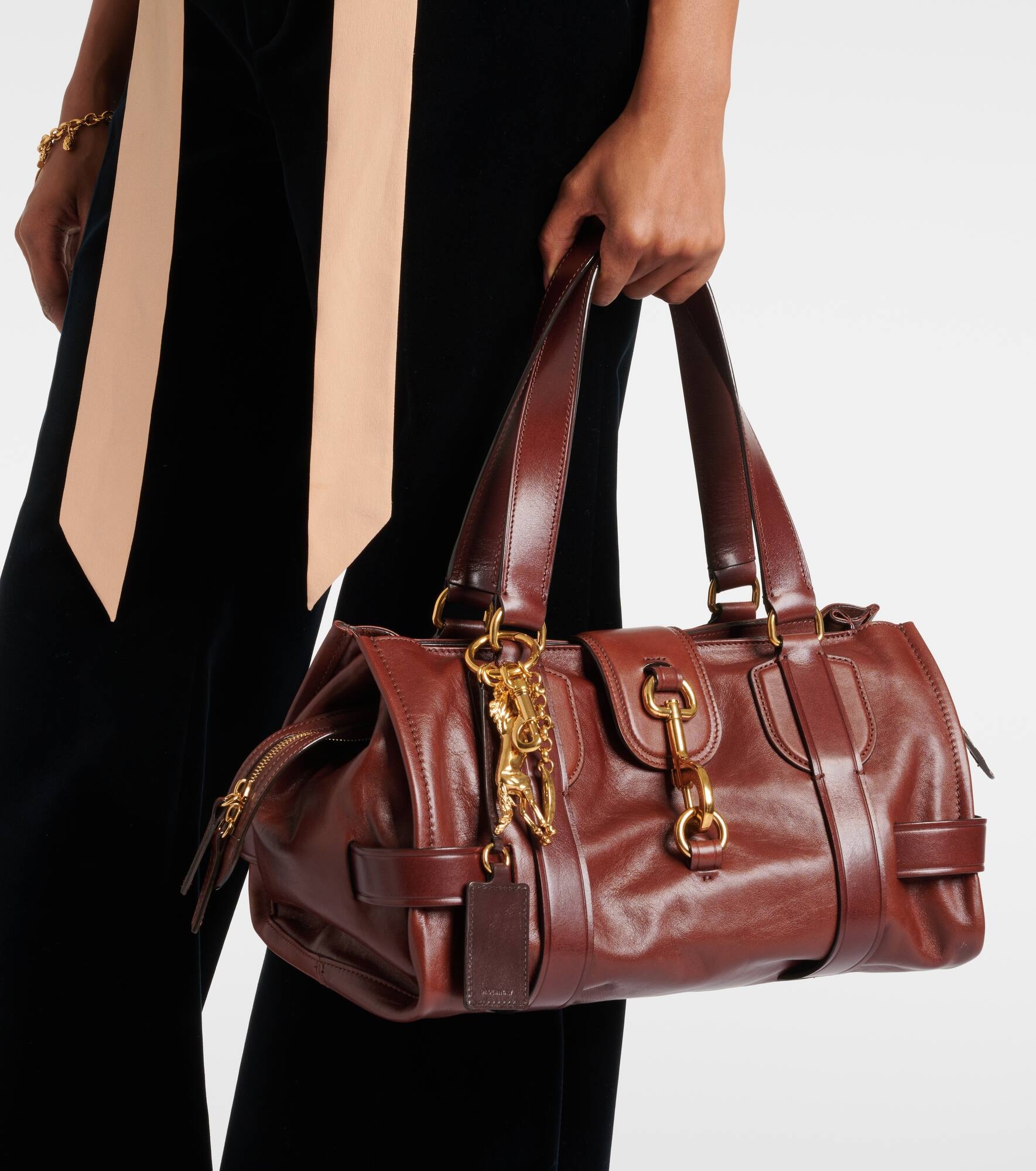Kerala 25 Large leather tote bag - 7