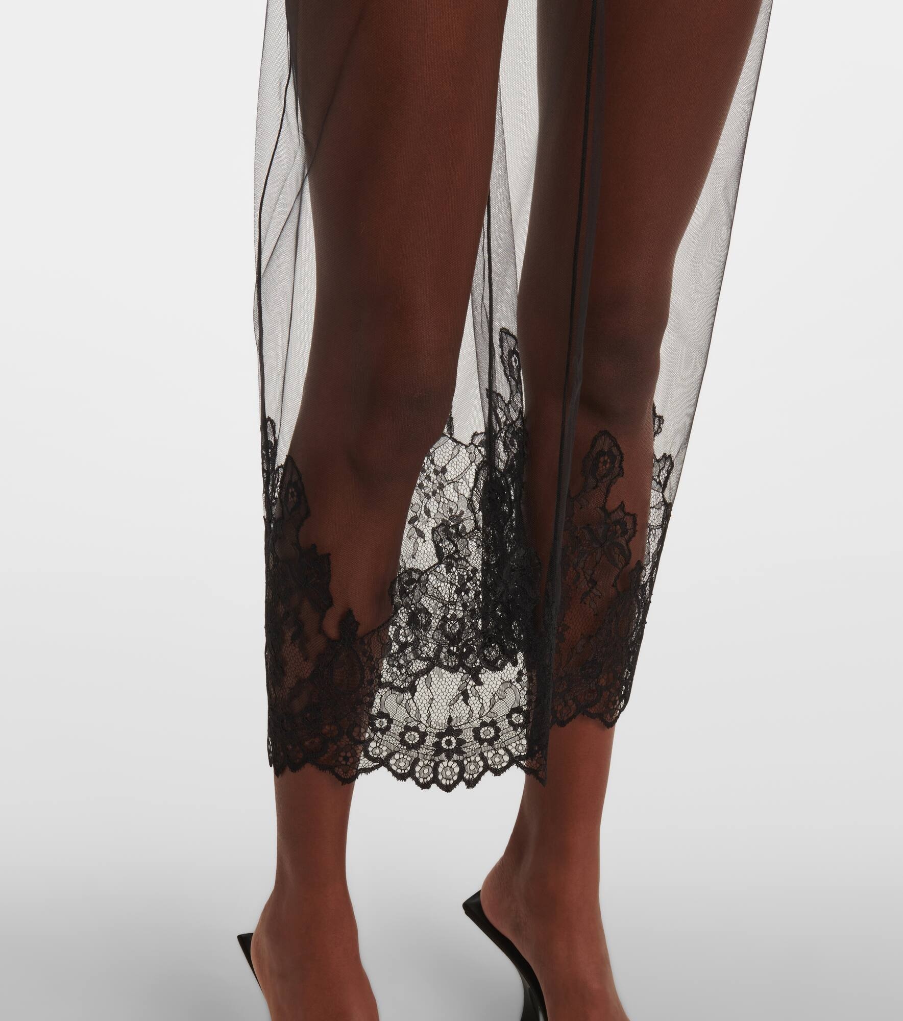 Sheer lace bodysuit - 5