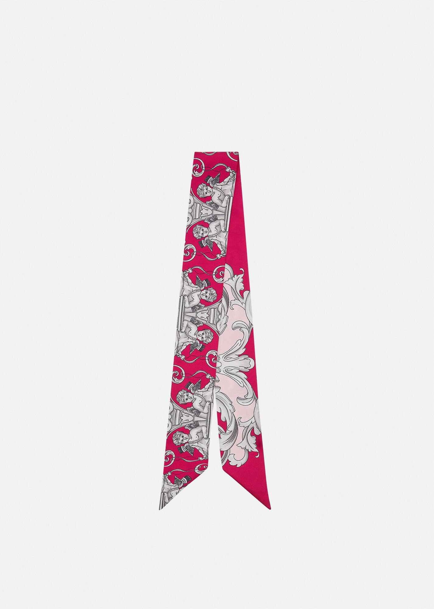 Sliver Baroque Silk Scarf - 1
