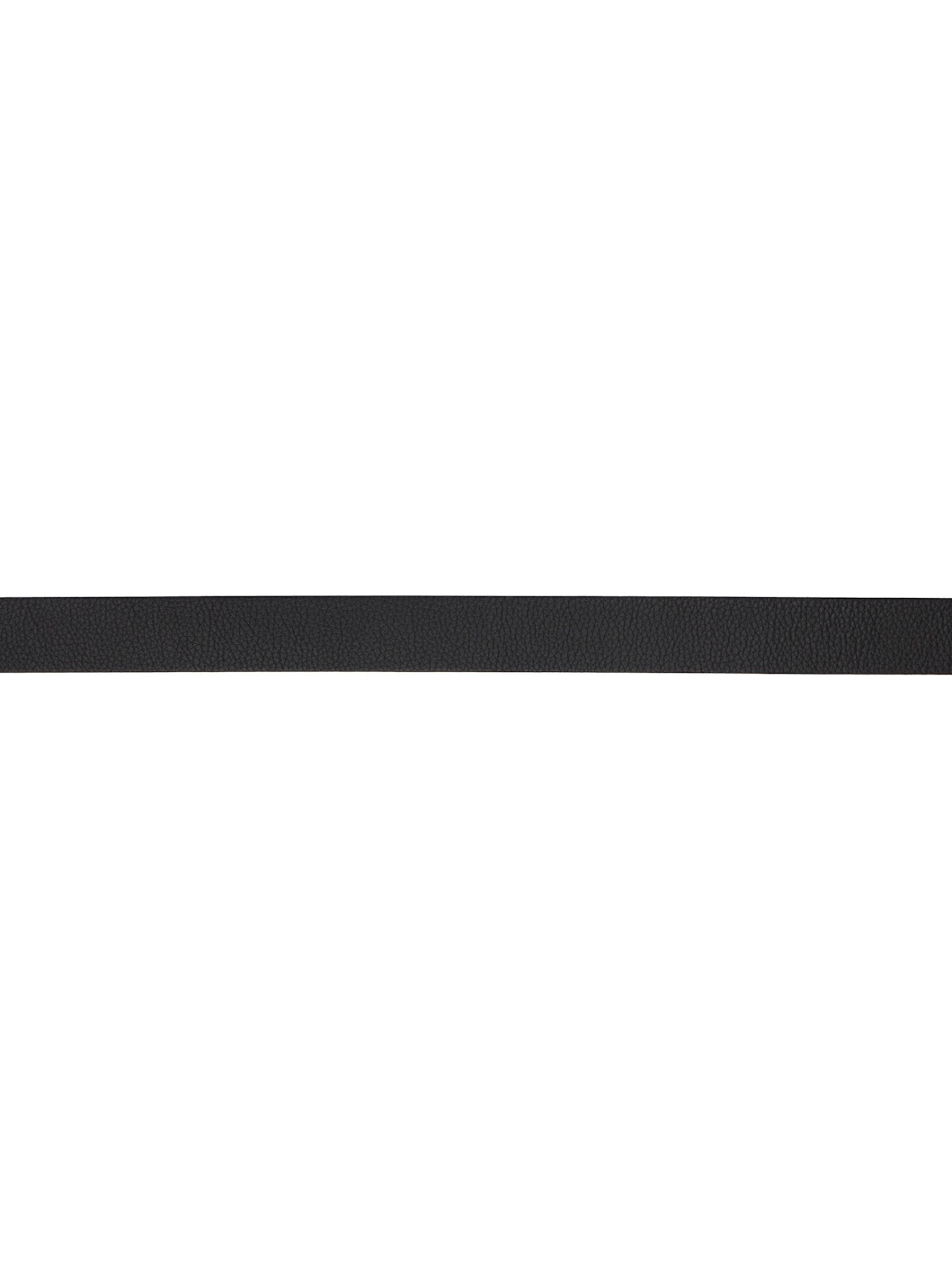 Black Narrow Reversible Belt - 2