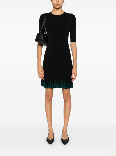 EMPORIO ARMANI pleated minidress outlook