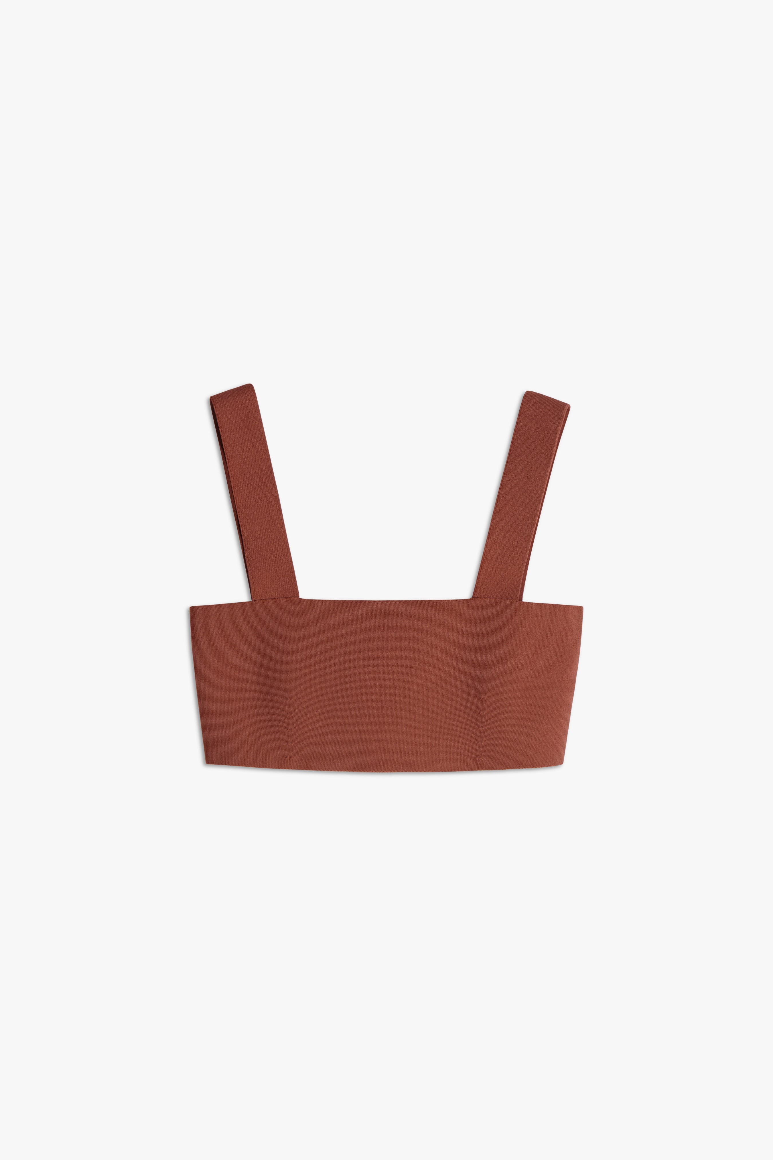 VB Body Strap Bandeau Top in Brown - 1