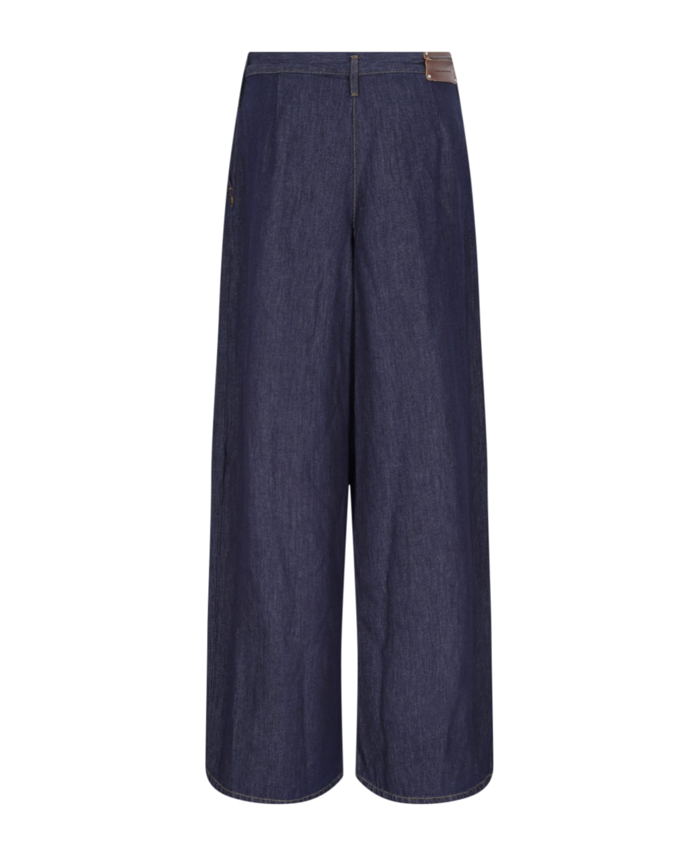 Pleated Baggy Jeans - 2