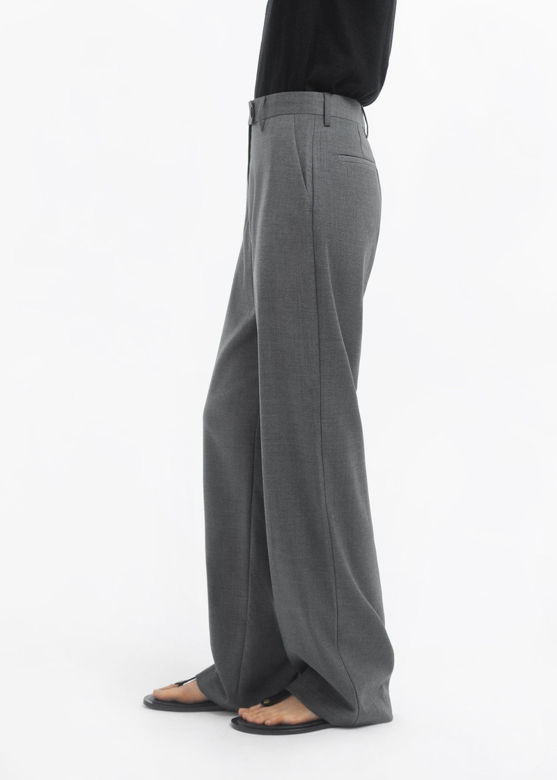 Tailored Straight Pant in Melange Wool 4