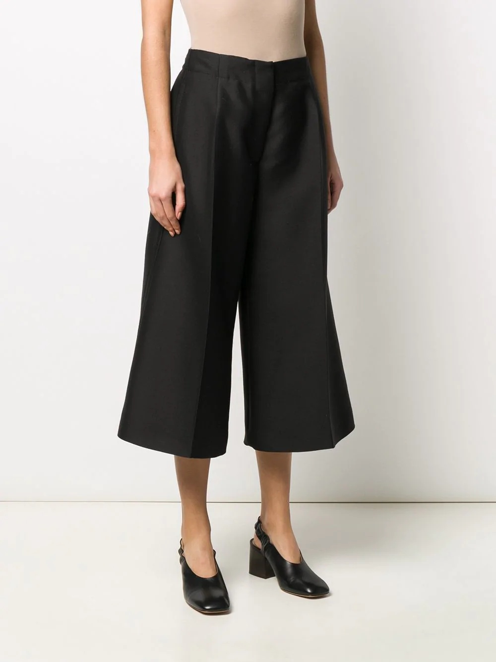 darted mid-rise culottes - 3