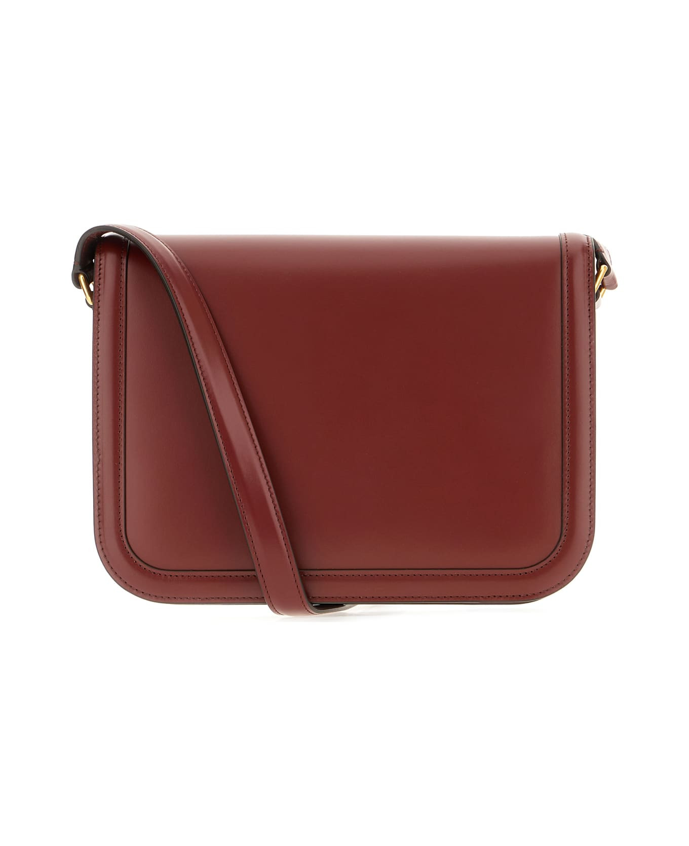 Burgundy Leather 9to5 Crossbody Bag - 3