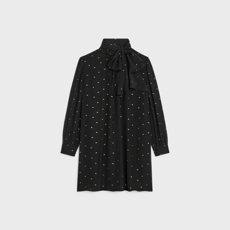 babydoll dress in silk georgette 1