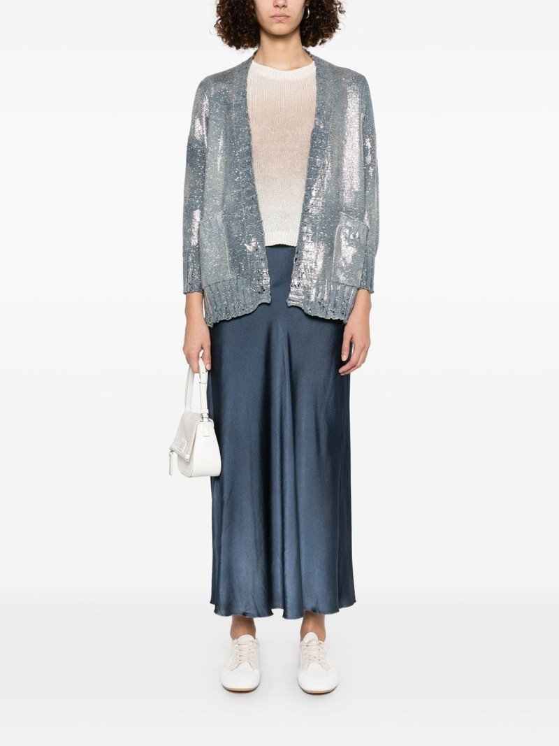 Avant Toi foil-print cardigan outlook