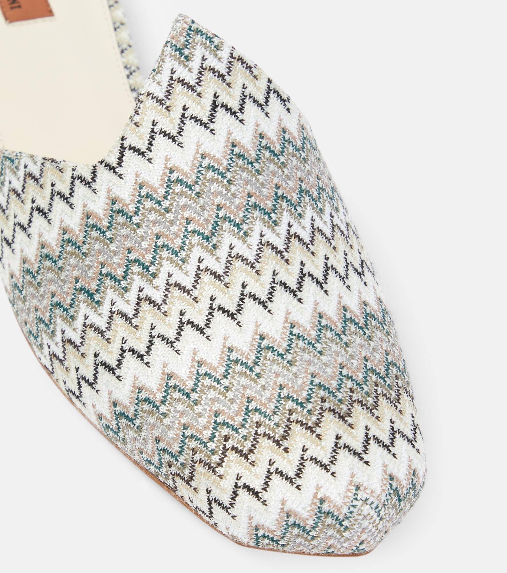 Zig Zag canvas mules - 6