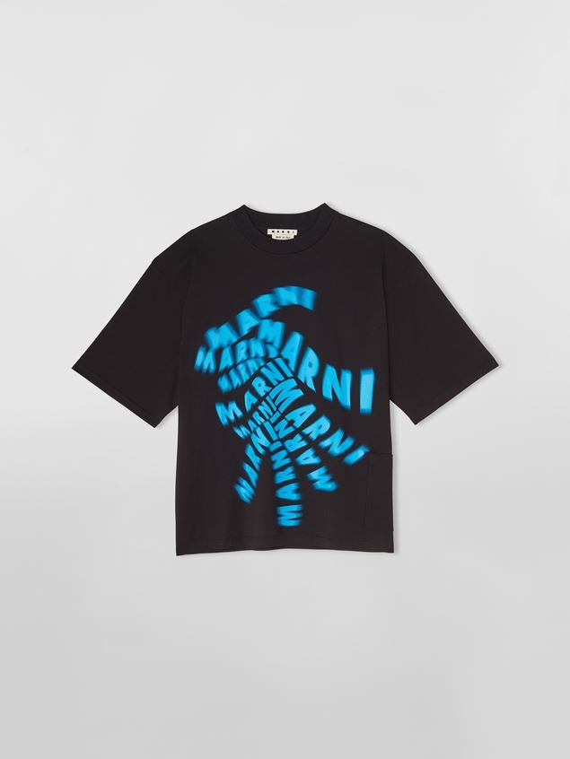 MARNI SPIN PRINT COTTON JERSEY T-SHIRT - 1