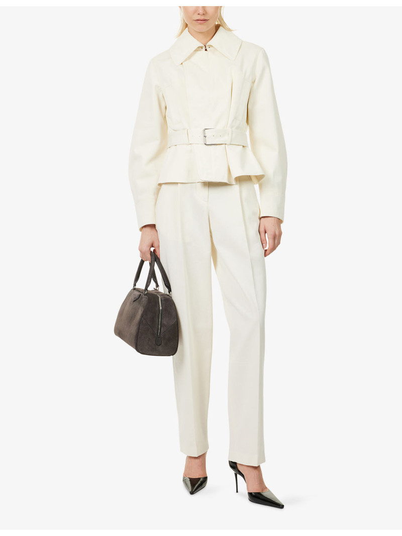 Givenchy Belted Cotton-Wool Jacket outlook