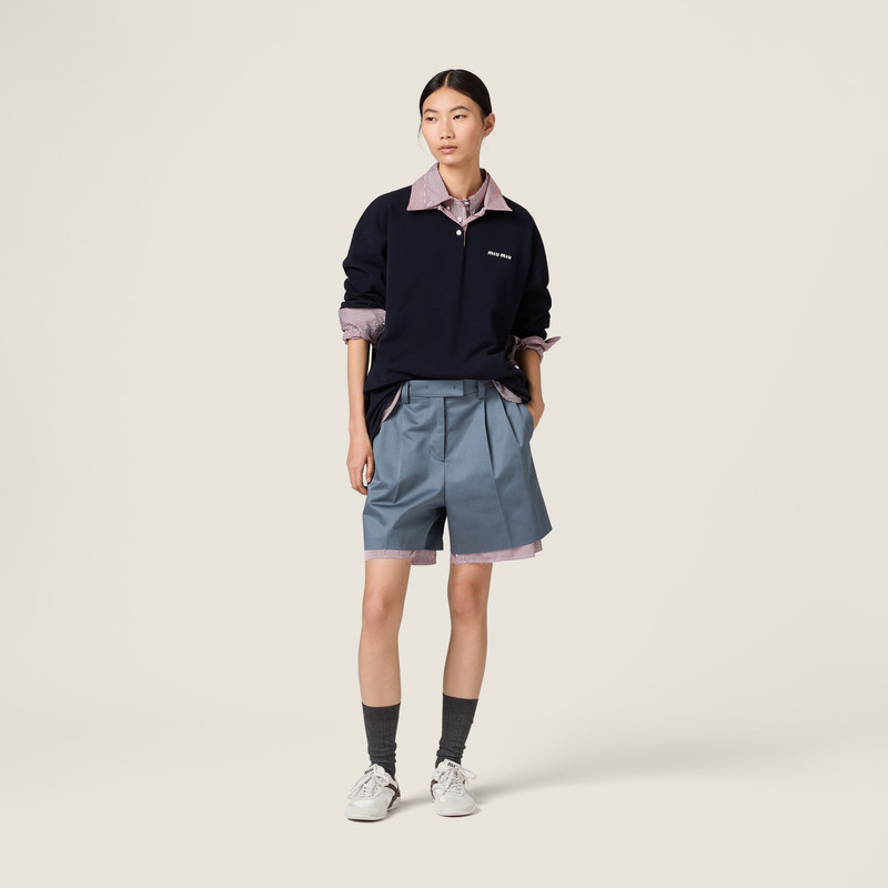 Miu Miu Cotton piqué polo shirt outlook