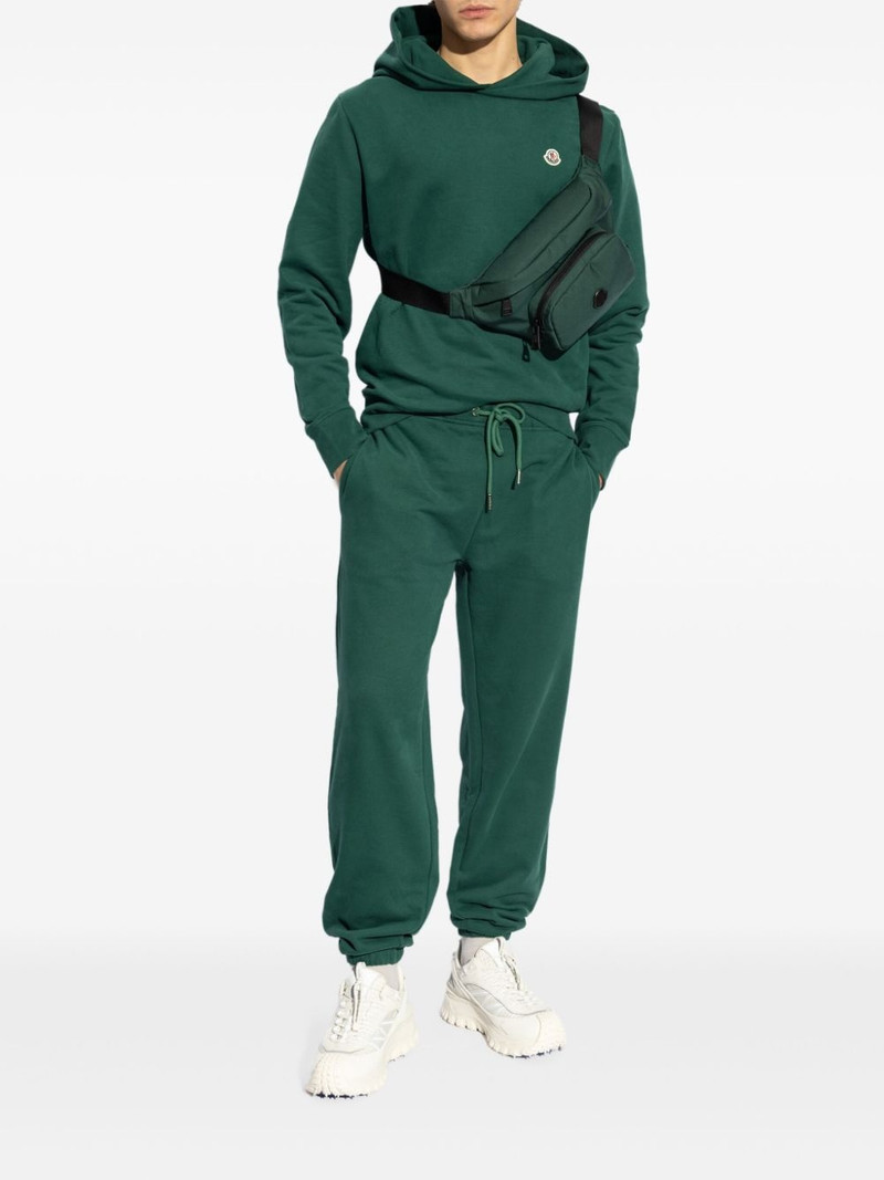Moncler logo-patch cotton track pants outlook