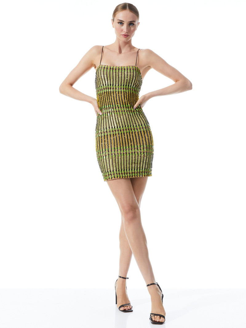 Alice + Olivia FIFI EMBELLISHED MINI CAMI DRESS outlook
