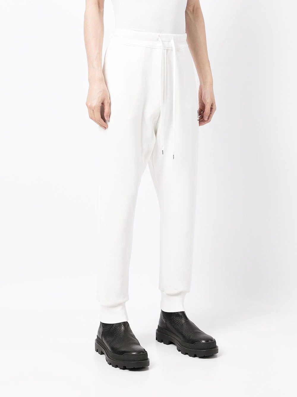 logo-print cotton track pants - 3