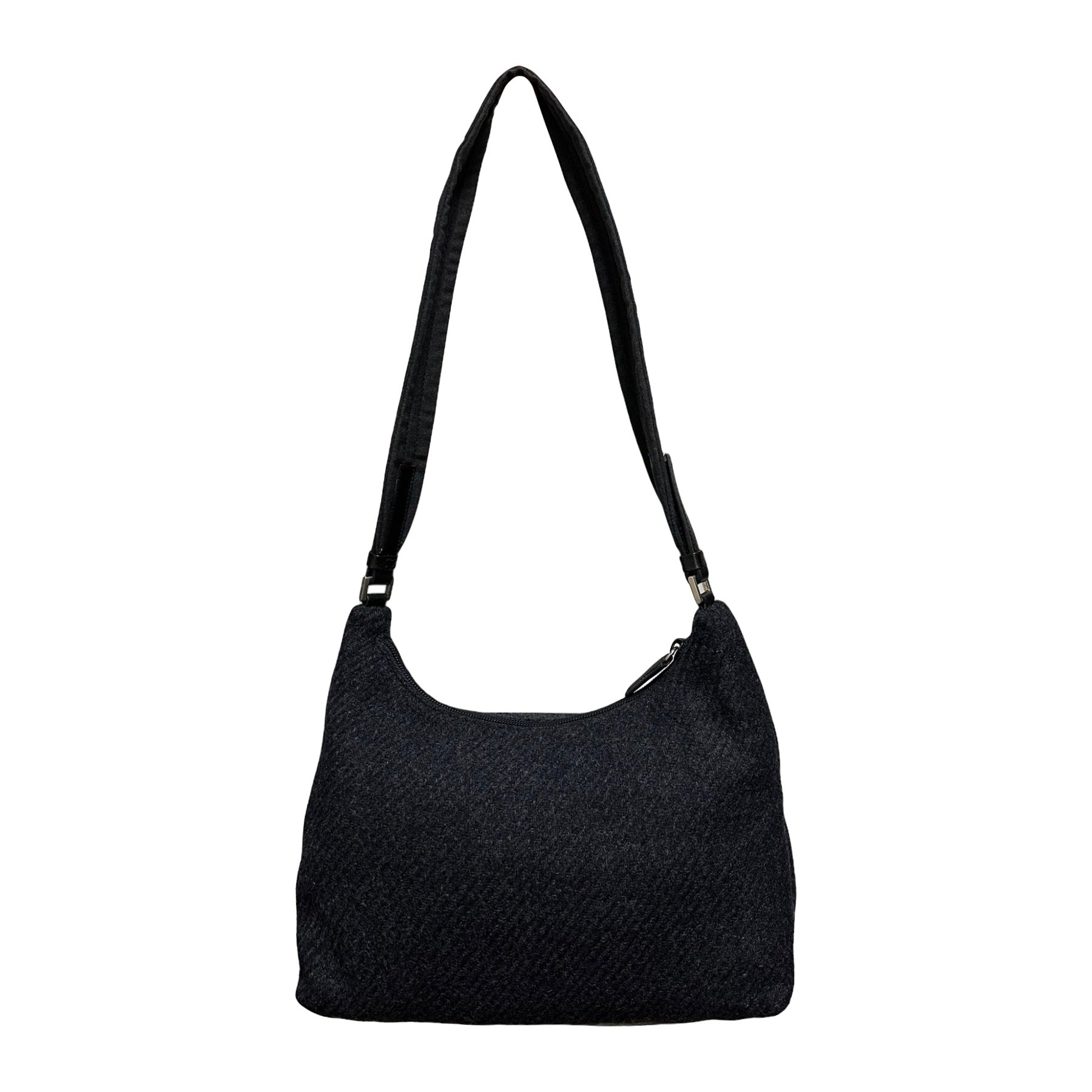 PRADA Fall Winter 1999 Lamb Fur and Wool Shoulder Bag - 2