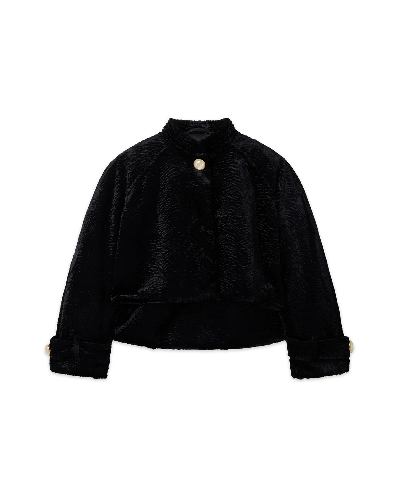 Astrakhan Short Suit Jacket - 1
