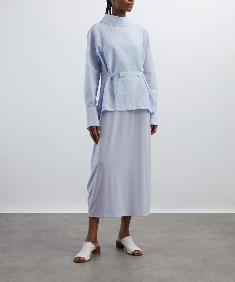 ISSEY MIYAKE Nigella Blue PAPER-ESQUE U Shirt outlook