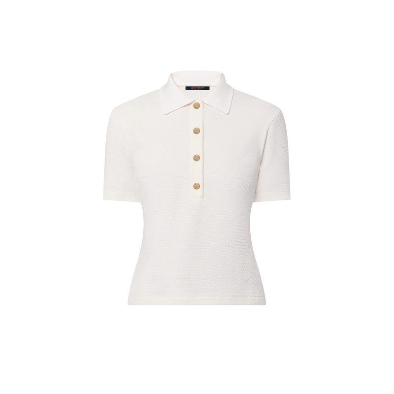 Monogram Piqué Polo Top - 1