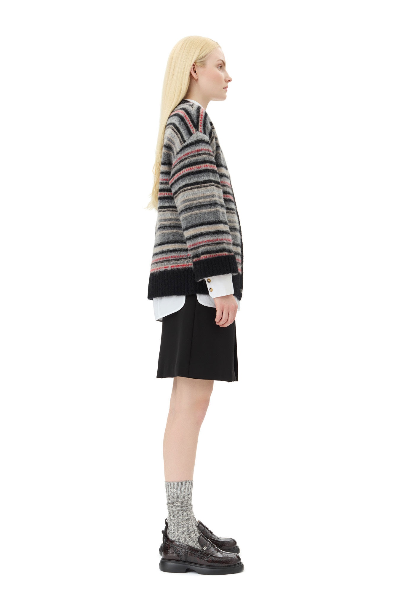 STRIPE BOXY CARDIGAN - 4